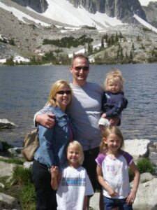 Happy Family in the Mountains