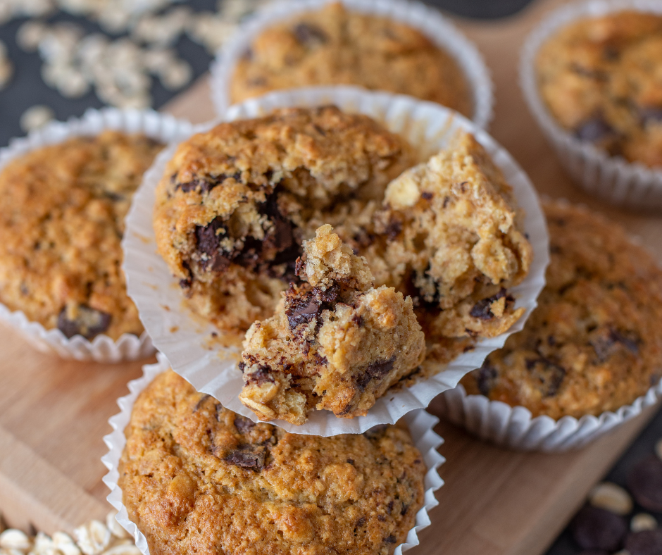 high protein chocolate chip muffin