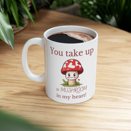 Cute Mushroom Mug - for girlfriend, boyfriend, mom, grandma, double-sided design