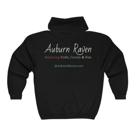 Auburn Raven Zip Up Hoodie - Image 2