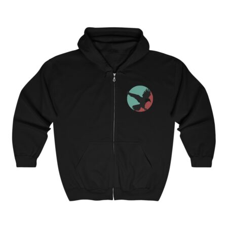 Auburn Raven Zip Up Hoodie