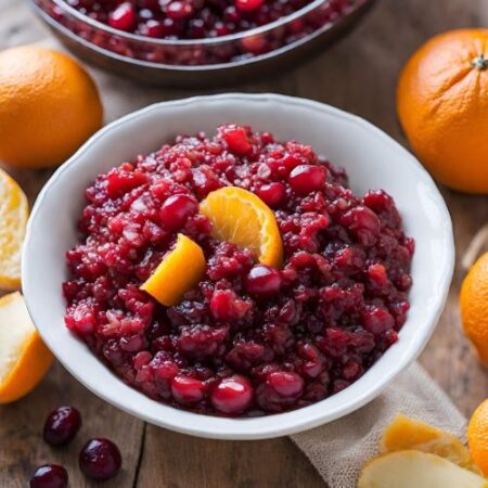 Fresh cranberry relish