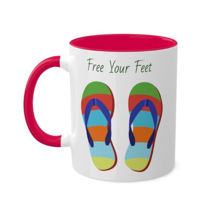 Bright Flipflop Mug - Free Your Feet - gift, friend, mom, dad, teen - Image 9