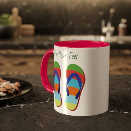 Bright Flipflop Mug - Free Your Feet - gift, friend, mom, dad, teen - Image 12