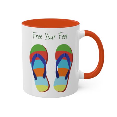 Bright Flipflop Mug - Free Your Feet - gift, friend, mom, dad, teen - Image 16