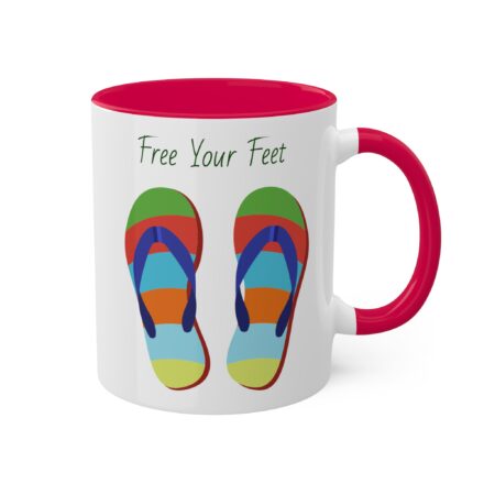 Bright Flipflop Mug - Free Your Feet - gift, friend, mom, dad, teen - Image 10