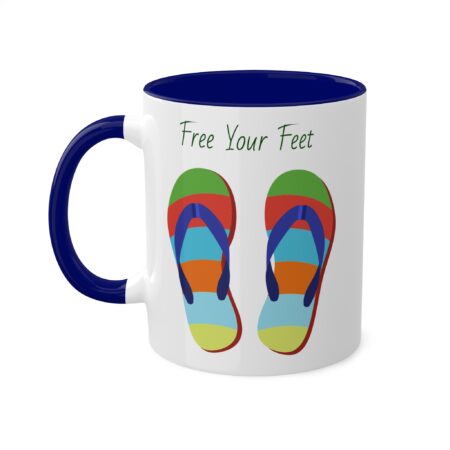 Bright Flipflop Mug - Free Your Feet - gift, friend, mom, dad, teen - Image 3