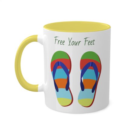 Bright Flipflop Mug - Free Your Feet - gift, friend, mom, dad, teen - Image 19