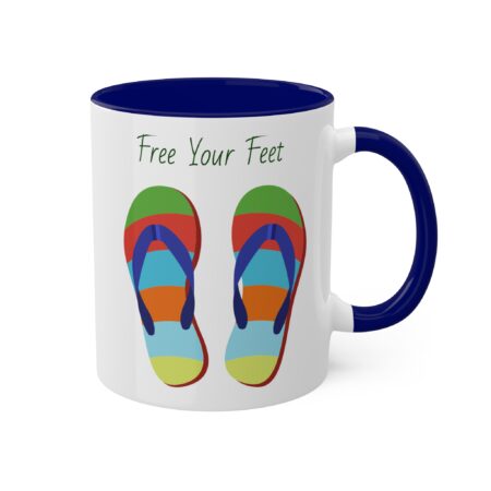 Bright Flipflop Mug - Free Your Feet - gift, friend, mom, dad, teen - Image 4