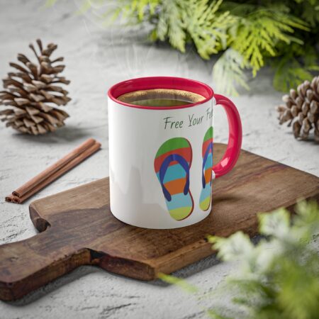 Bright Flipflop Mug - Free Your Feet - gift, friend, mom, dad, teen