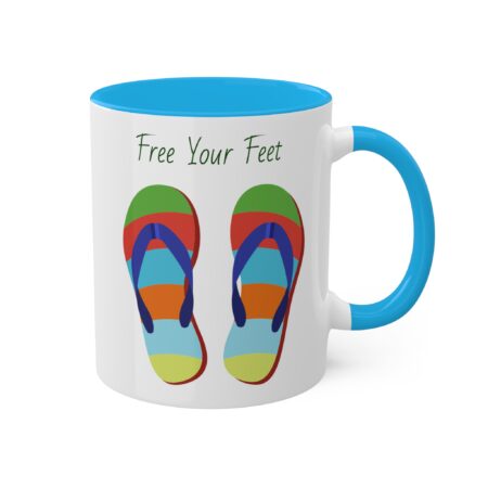 Bright Flipflop Mug - Free Your Feet - gift, friend, mom, dad, teen - Image 24