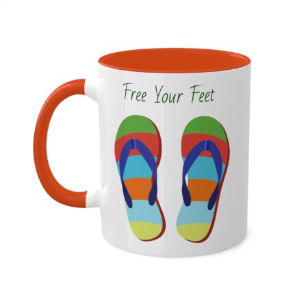 Bright Flipflop Mug - Free Your Feet - gift, friend, mom, dad, teen - Image 15