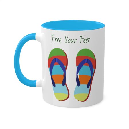 Bright Flipflop Mug - Free Your Feet - gift, friend, mom, dad, teen - Image 23