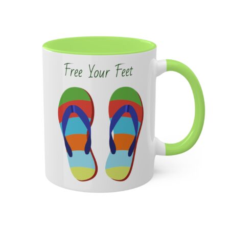 Bright Flipflop Mug - Free Your Feet - gift, friend, mom, dad, teen - Image 28