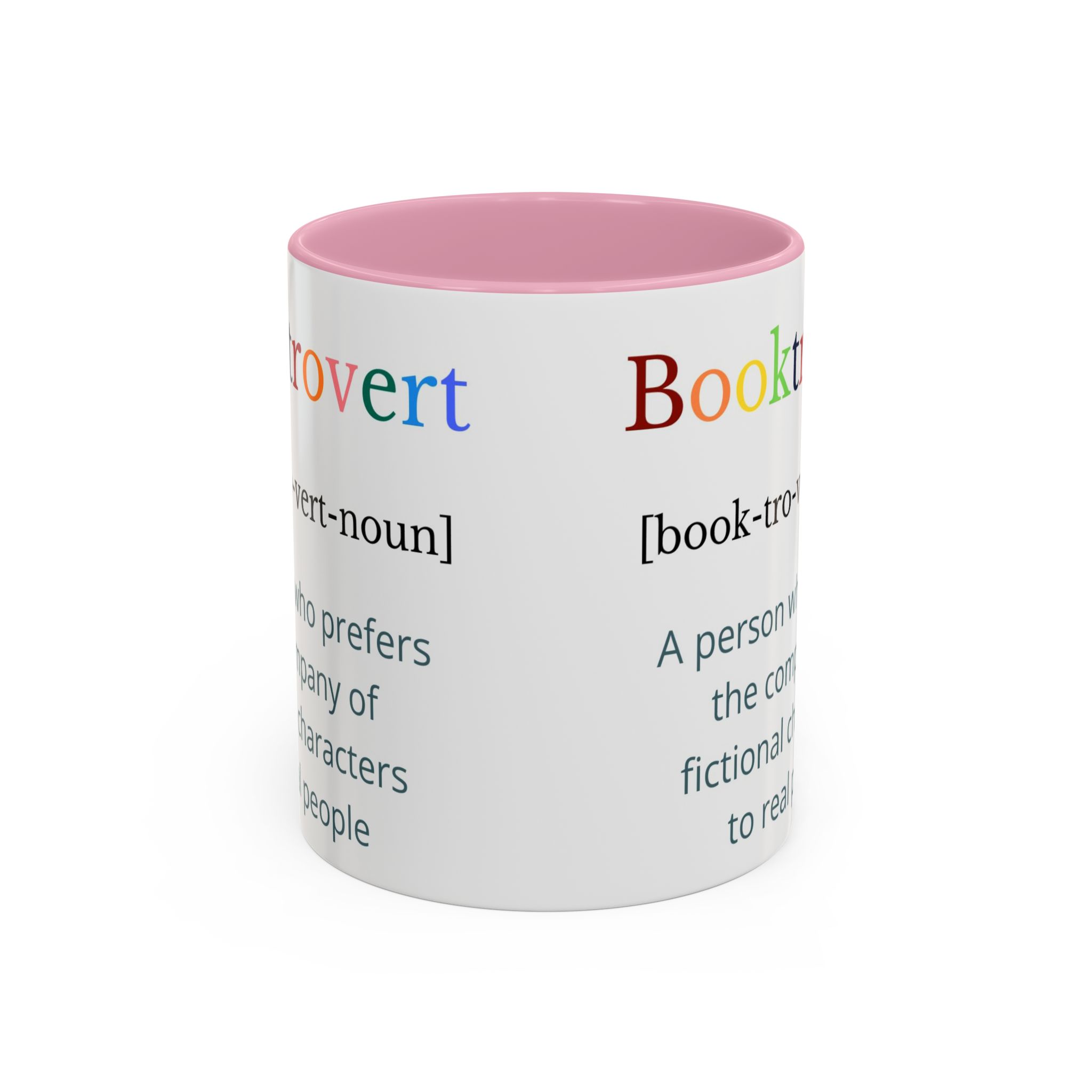 Booktrovert Mug – Funny Colorful Book Lover Mug – Introvert Gift for Readers – Bookish Coffee Mug – Dishwasher & Microwave Safe - Image 2