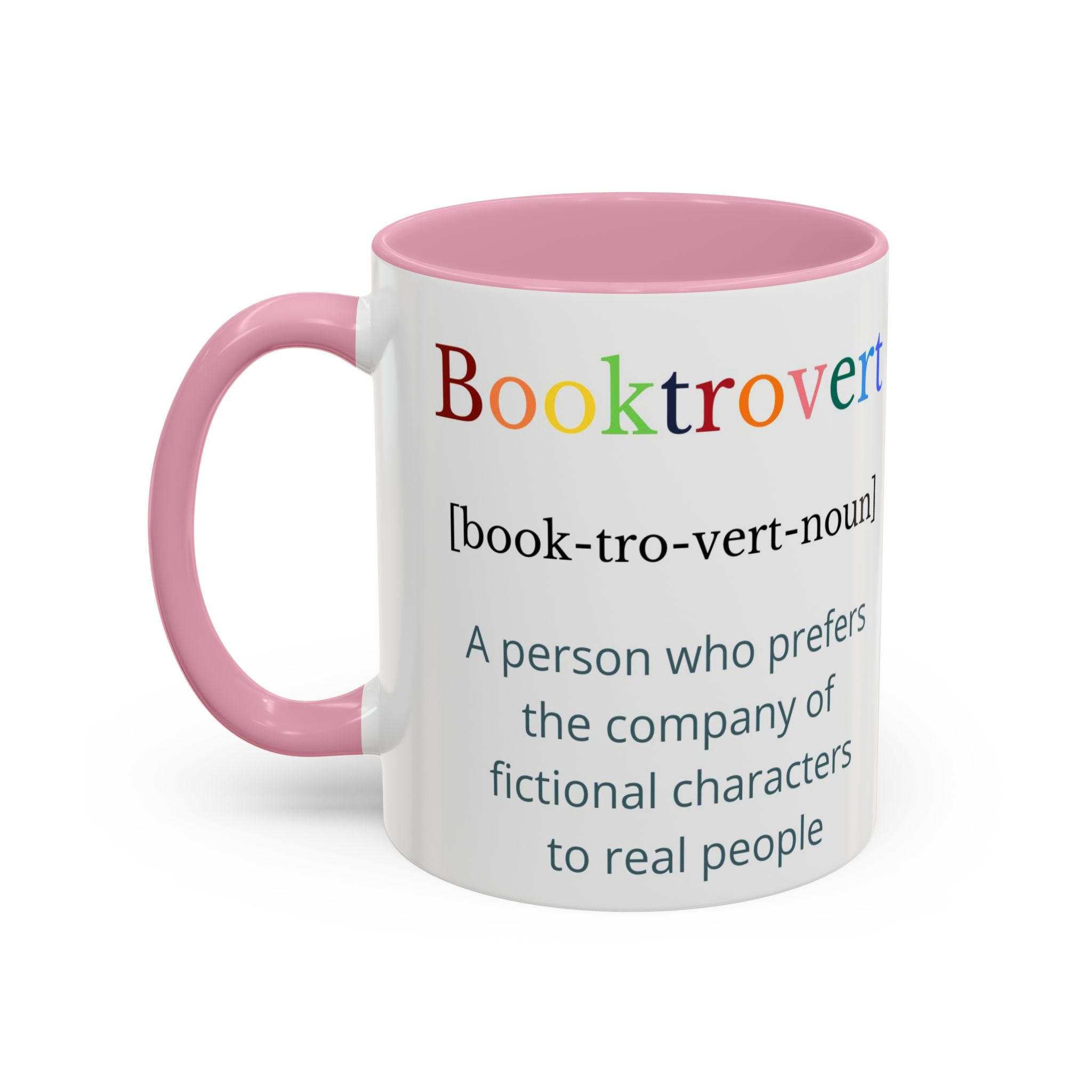 Booktrovert Mug – Funny Colorful Book Lover Mug – Introvert Gift for Readers – Bookish Coffee Mug – Dishwasher & Microwave Safe