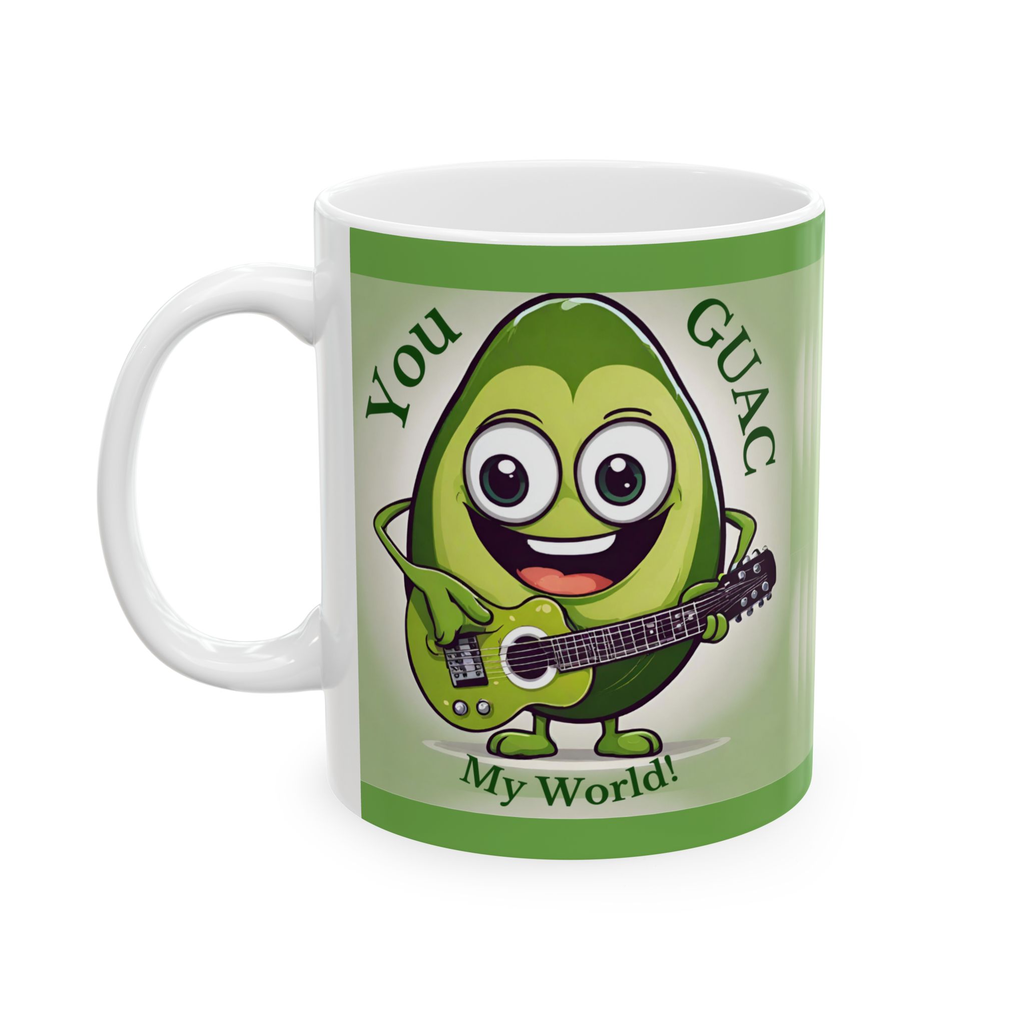 Guac My World Mug – Funny Guacamole Mug, Valentine Gift for Her, Galentine, Anniversary Ceramic Mug 11 or 15 oz - Image 2
