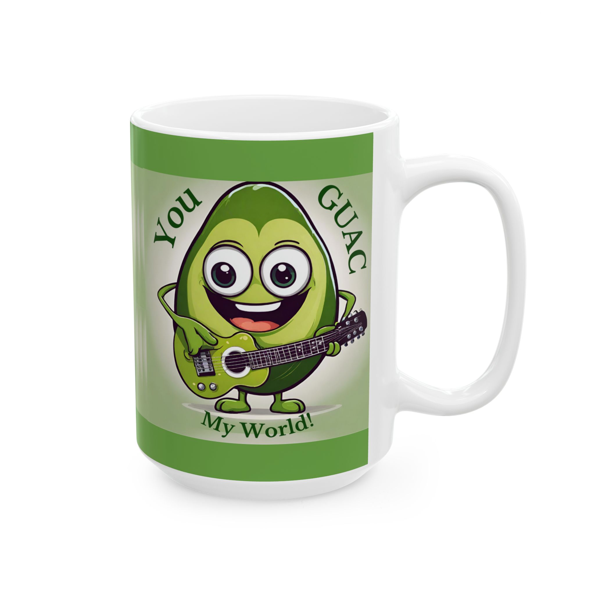Guac My World Mug – Funny Guacamole Mug, Valentine Gift for Her, Galentine, Anniversary Ceramic Mug 11 or 15 oz - Image 8