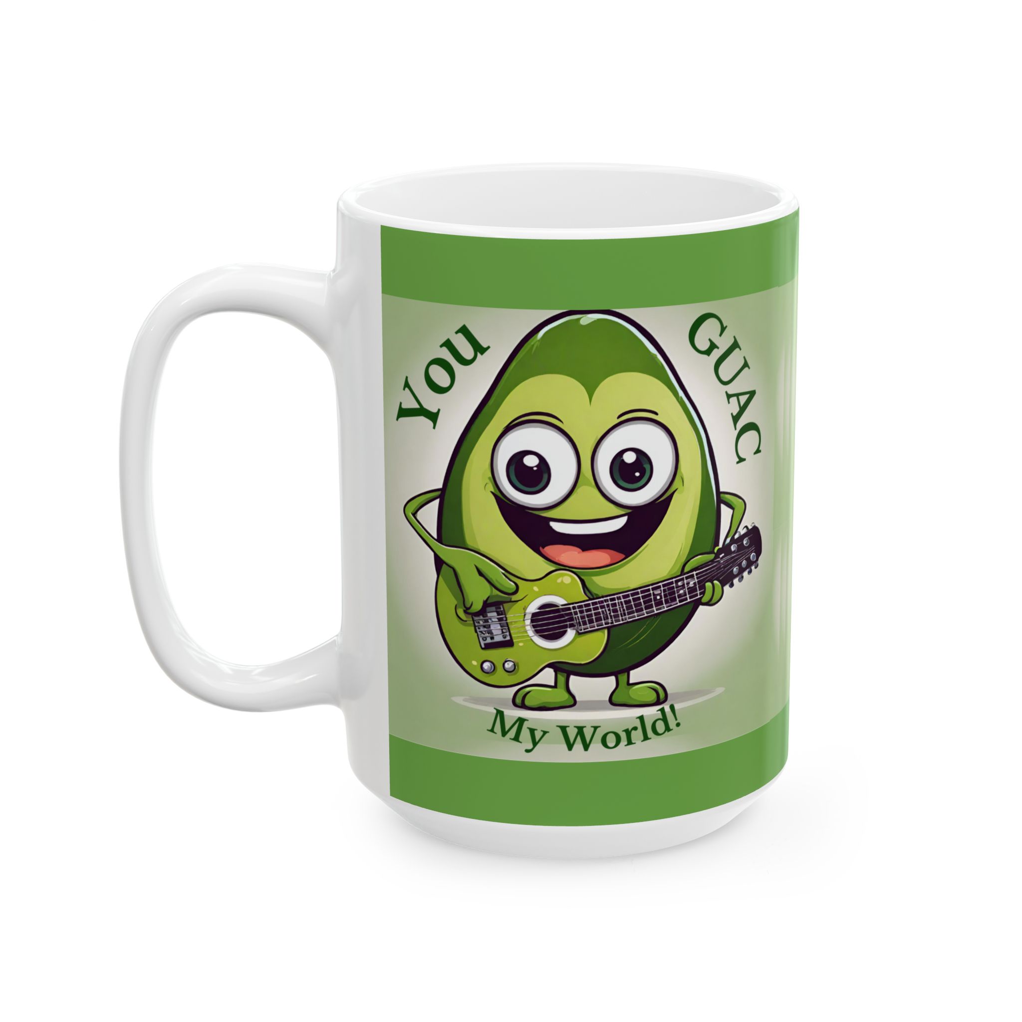Guac My World Mug – Funny Guacamole Mug, Valentine Gift for Her, Galentine, Anniversary Ceramic Mug 11 or 15 oz - Image 7